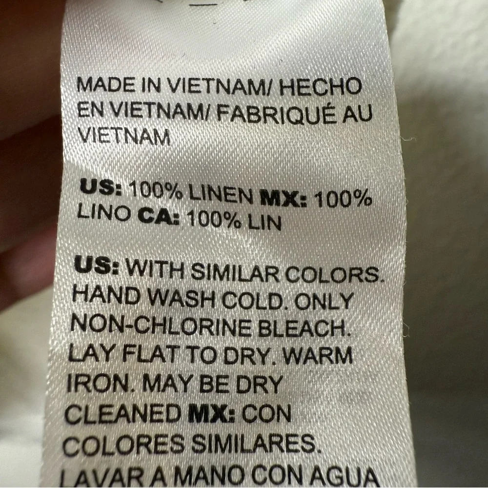 Chico’s Linen Easy Henley Top - Picture 5 of 5